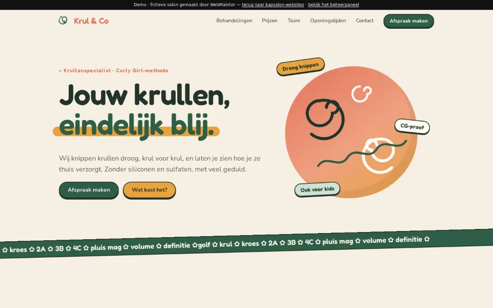 Voorbeeldsite Krul & Co